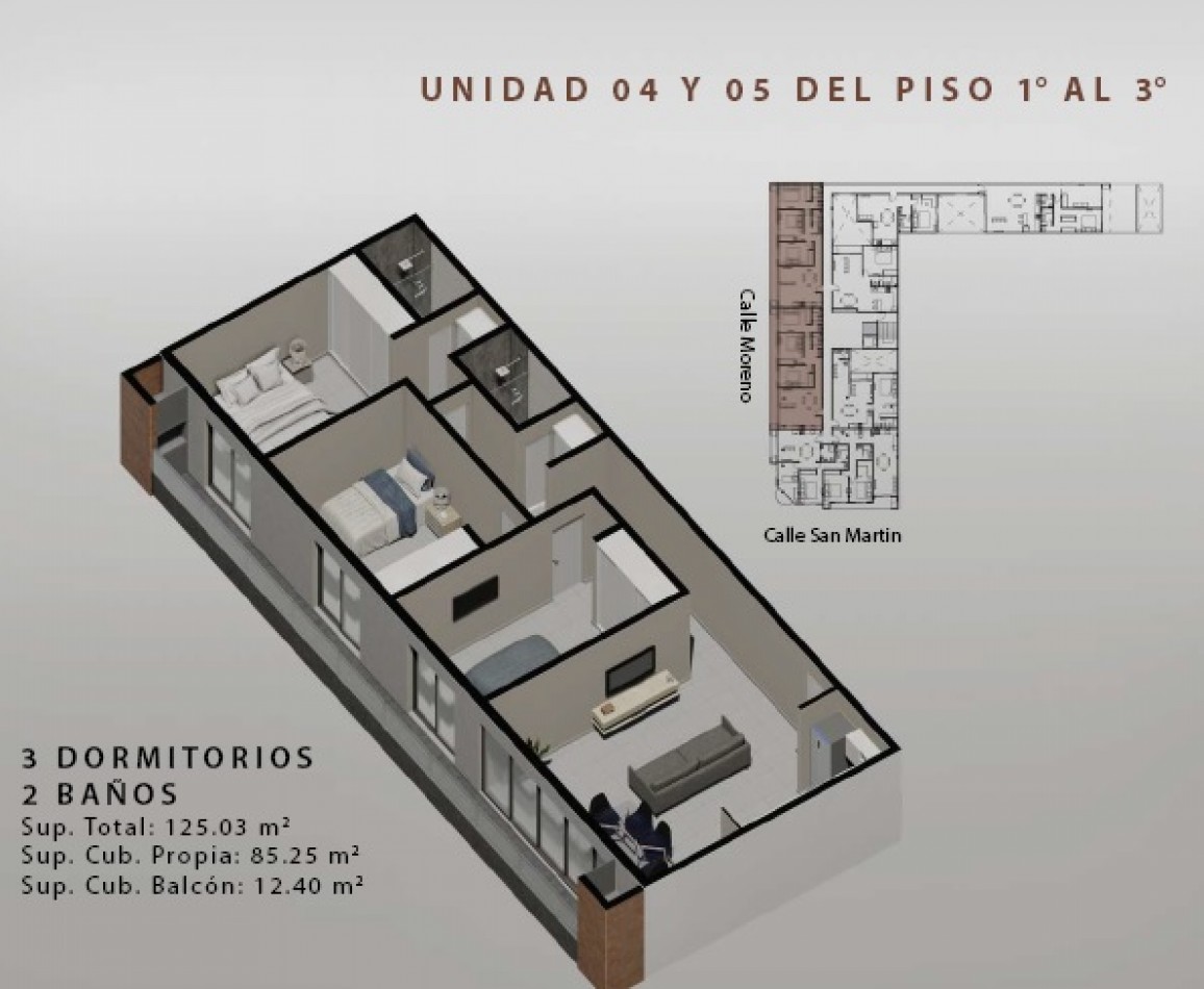 Edificio Florencia, unidades de 1, 2 y 3 dormitorios. VENTA EN POZO. ENTREGA Y FINANCIACION EN 72 CUOTAS