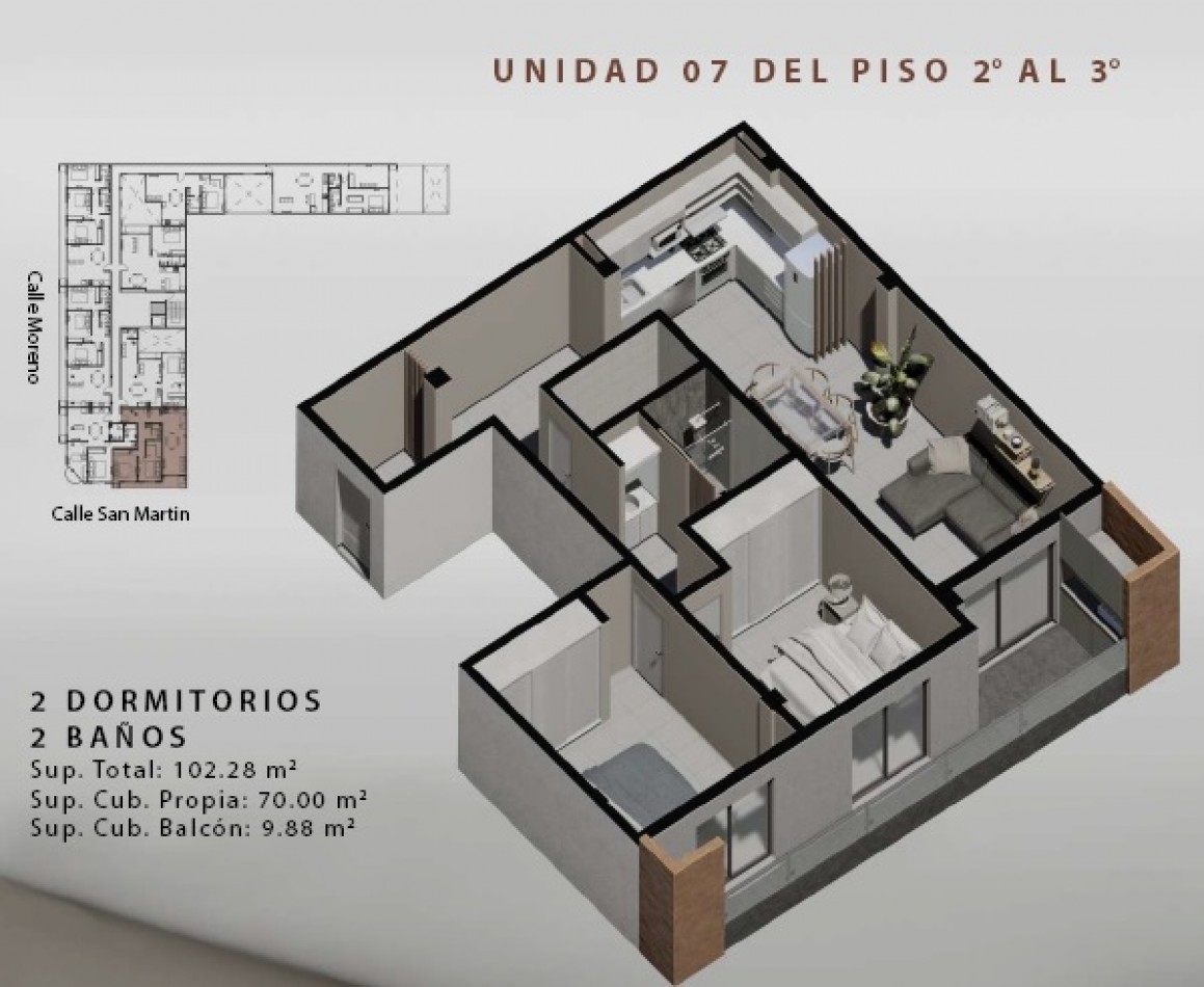 Edificio Florencia, unidades de 1, 2 y 3 dormitorios. VENTA EN POZO. ENTREGA Y FINANCIACION EN 72 CUOTAS